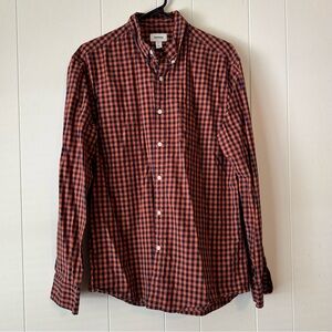 Orange & Blue Checkered Men's Shirt
